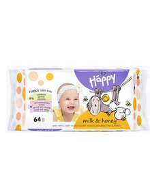 LINGETTES HUMIDES – LAIT & MIEL